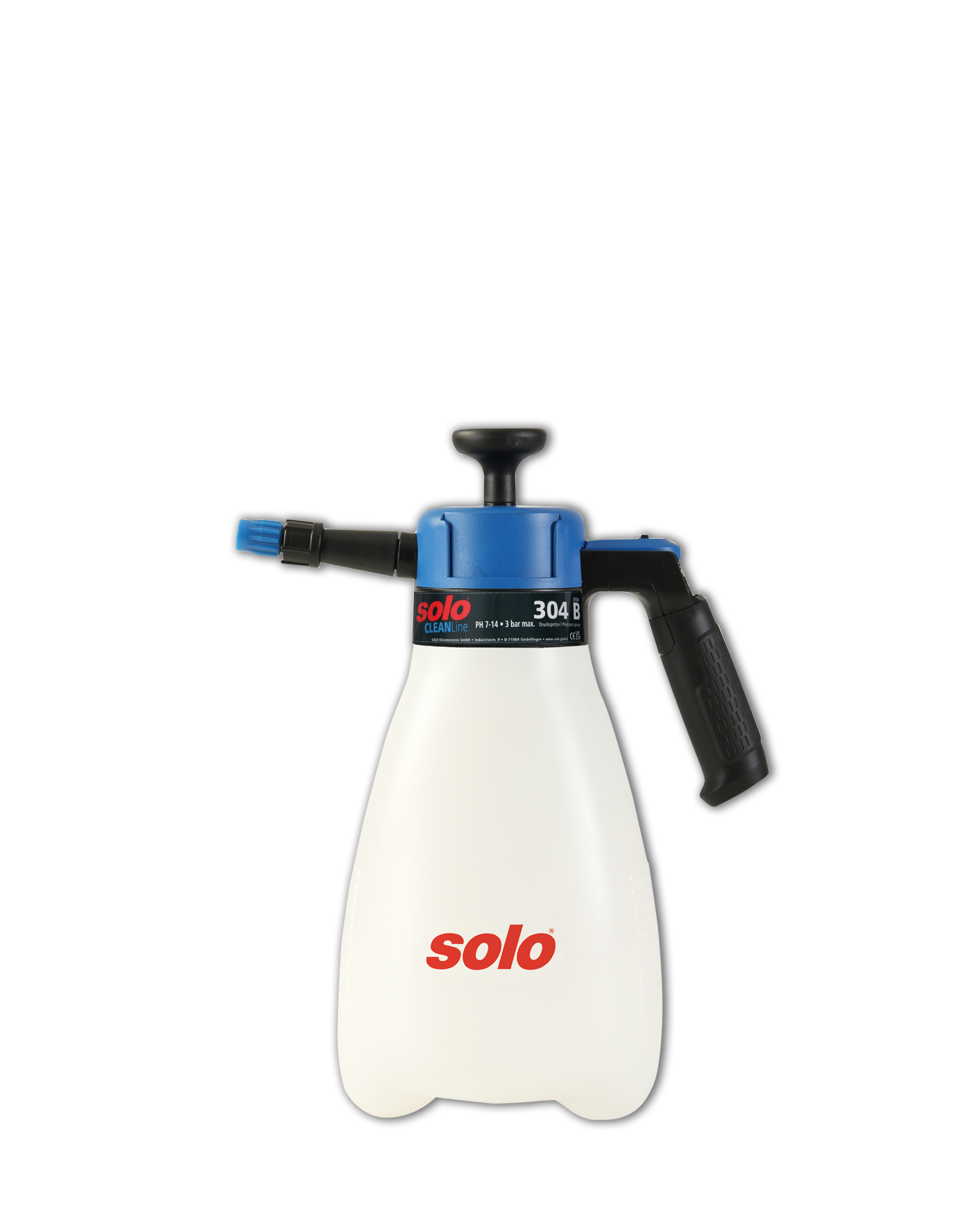 SOLO CLEANLine 304 B Handdrucksprüher, PH-Wert 7-14, 2 L Füllmenge - Made in Germany