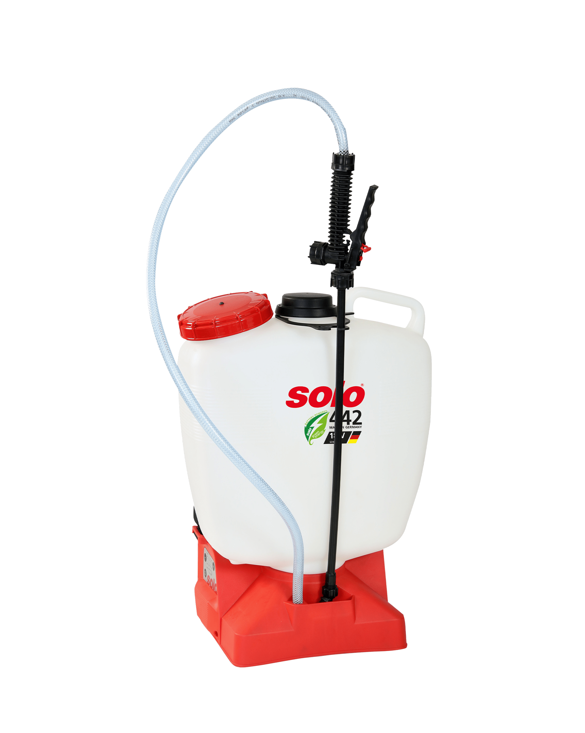 SOLO 442 Akku-Rückenspritze mit Li-Io Akku, 16 Liter Füllmenge - Made in Germany